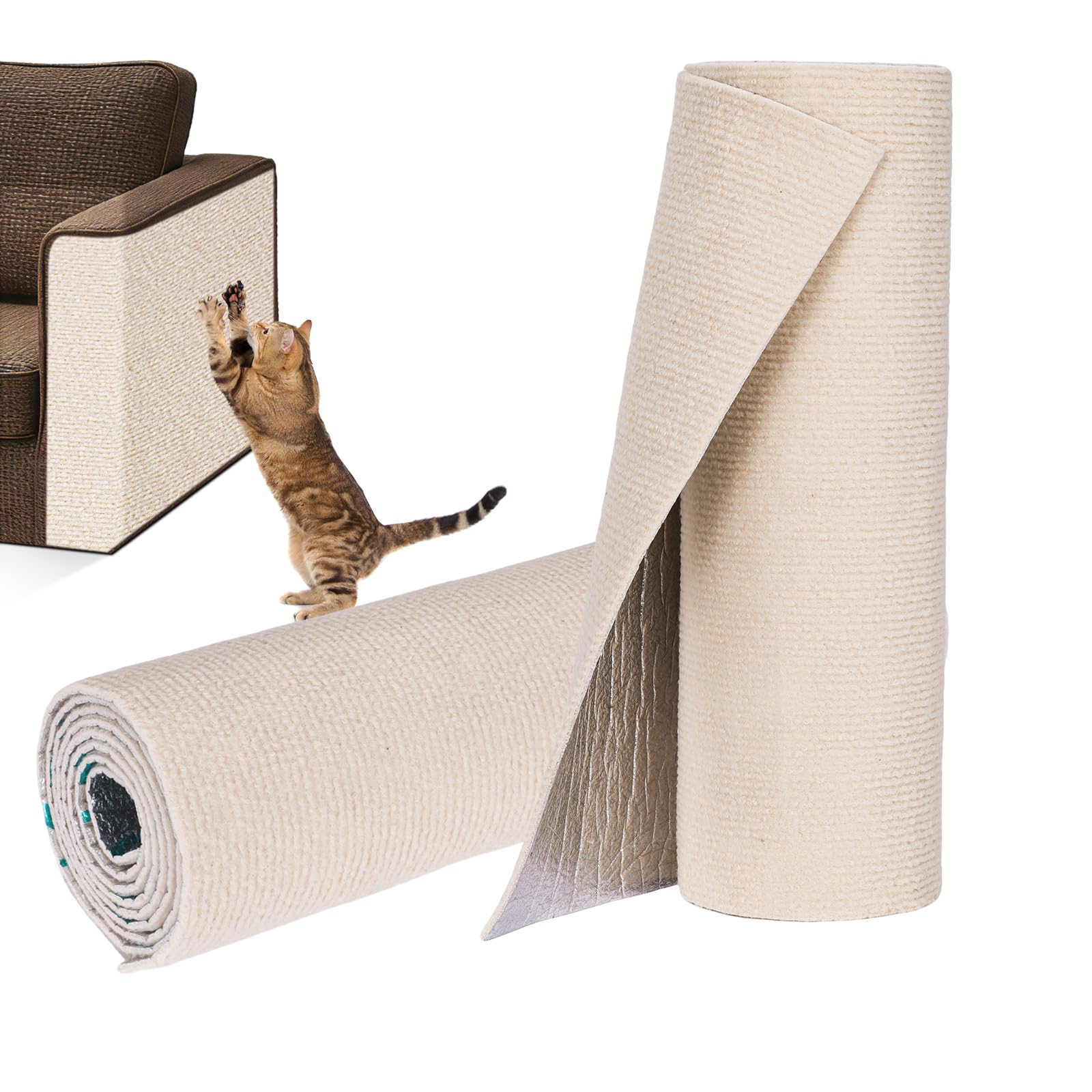Cat scratch furniture protector mat for sofas and home surfaces